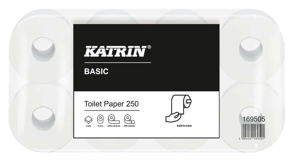 169505W Basic Toilet Toilettenpapier 2-lagig
